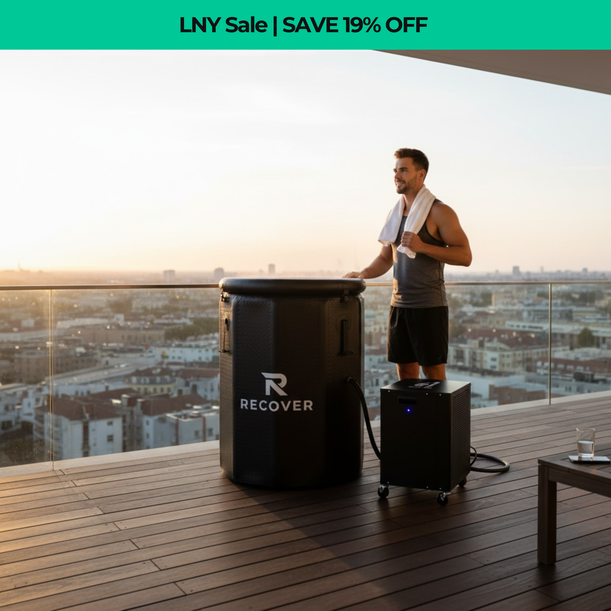 Barrel Tall + WiFi Cold Plunge Chiller System (1HP or 2HP)