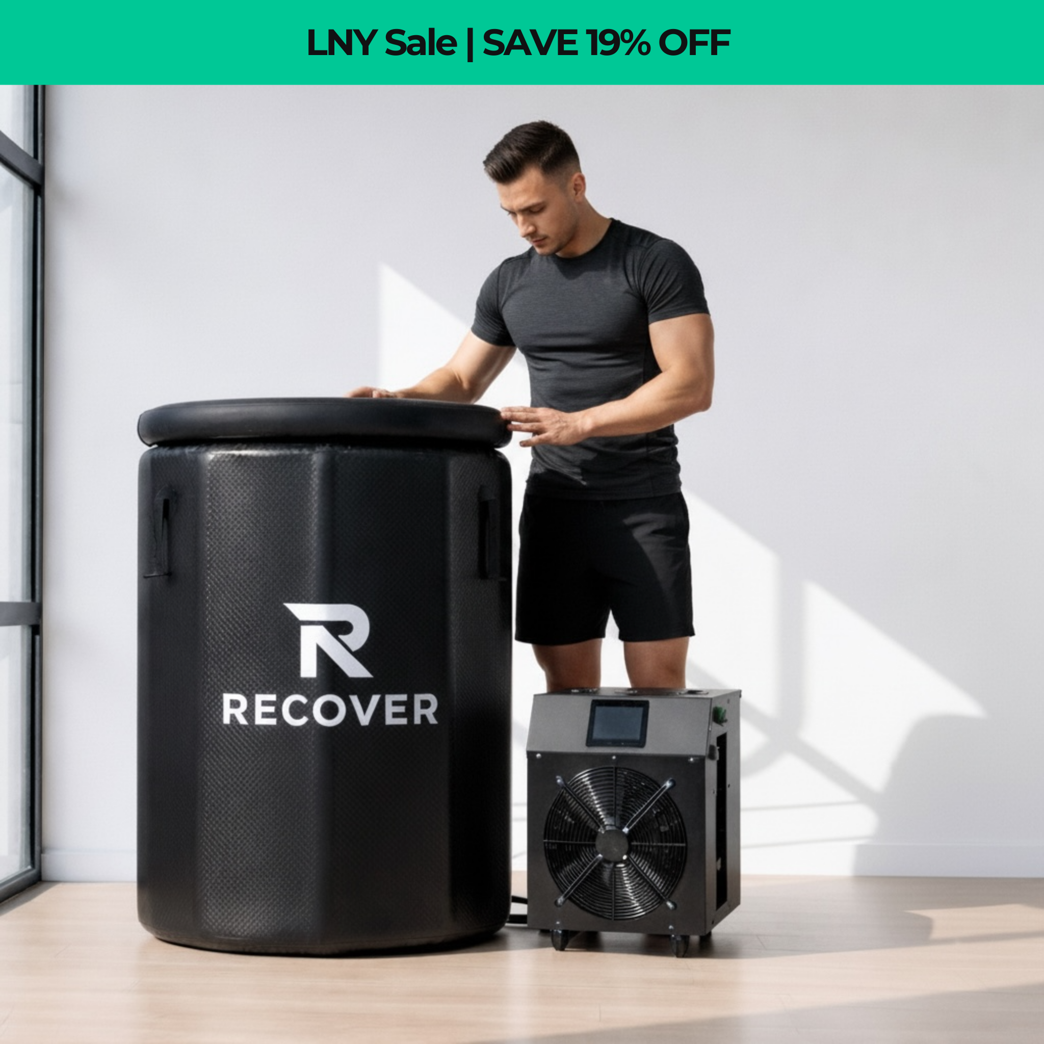 Barrel Tall + WiFi Cold Plunge Chiller System (1HP or 2HP)