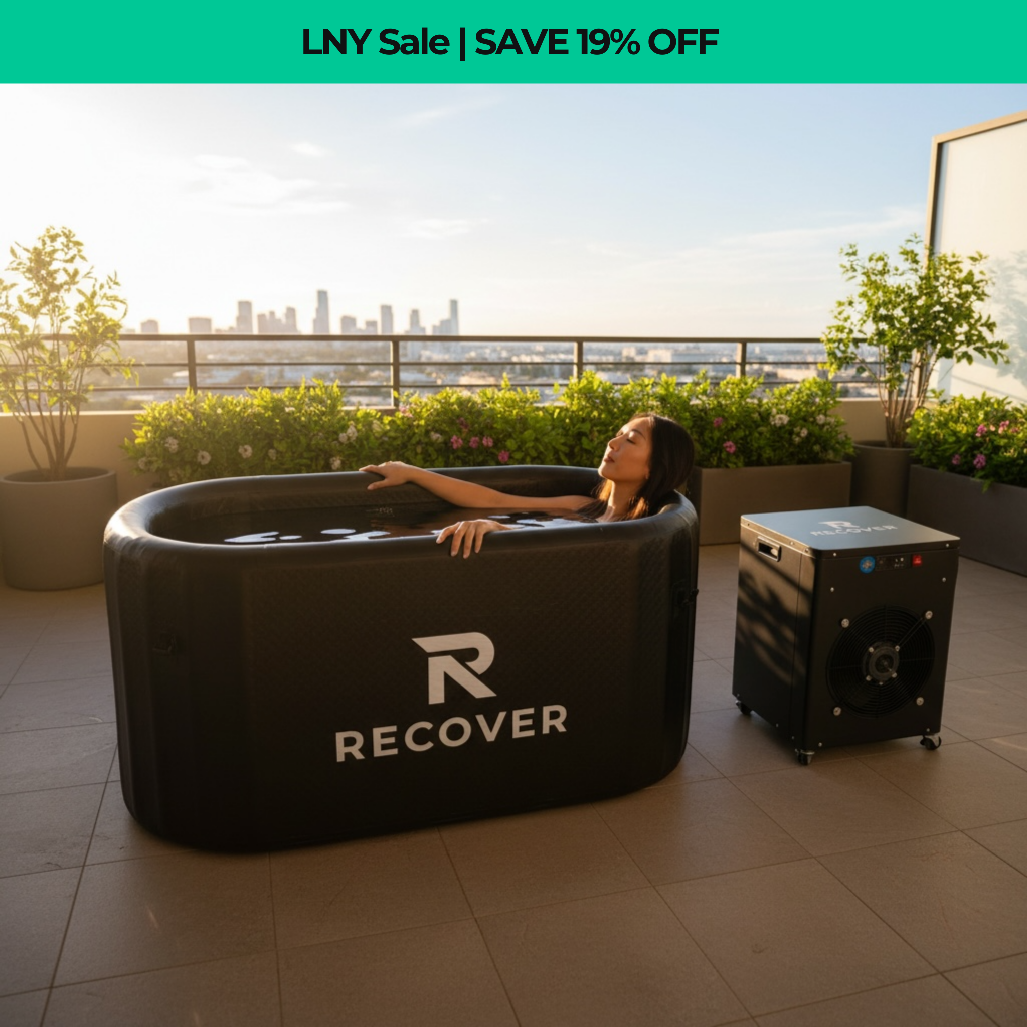 Air Plunge + WiFi Cold Plunge Chiller System (1HP or 2HP)