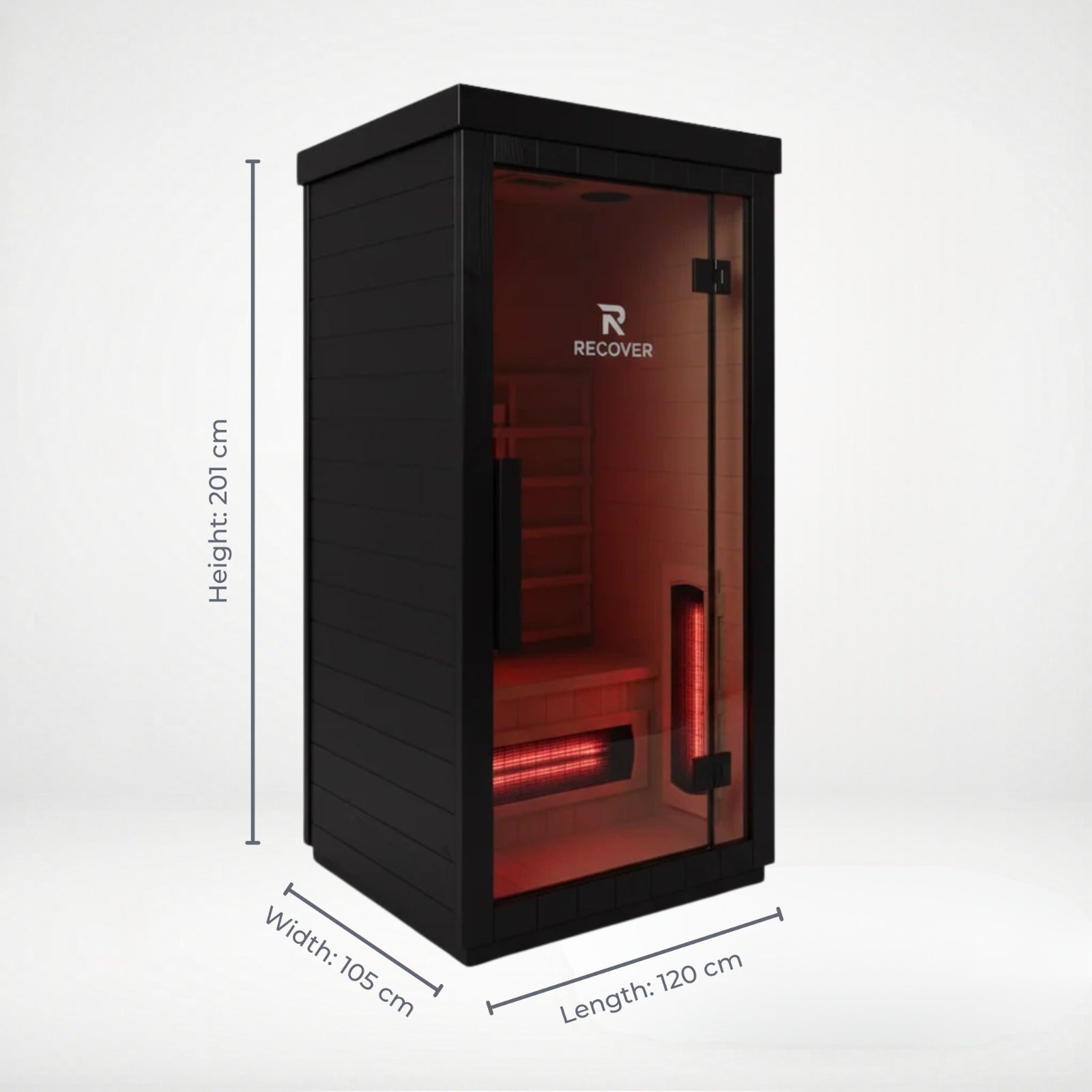 R Sauna - 1-2 Person Square Far Infrared Outdoor Sauna