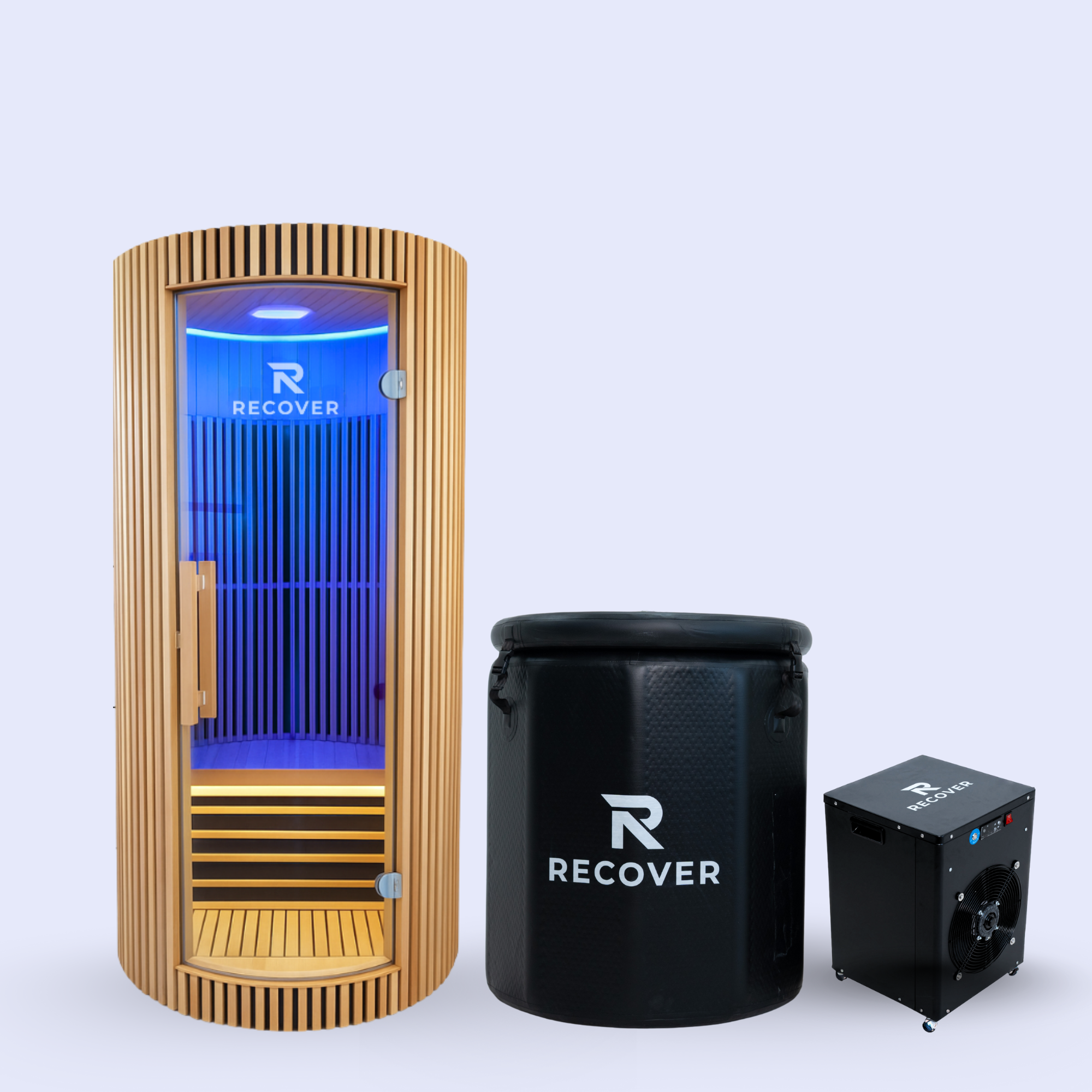 Infrared Indoor RSauna & Mini Barrel Ice Plunge